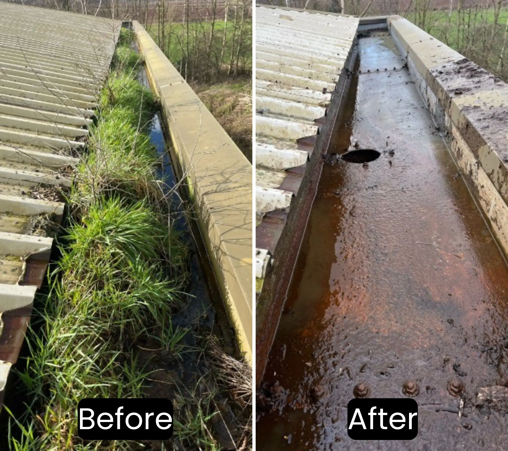 Commercial gutter cleaning in Basingstoke, Hampshire